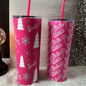 Two Barbie tumbler by Dragon Glassware x 2 Barbie Vacuum Insulated Stainless